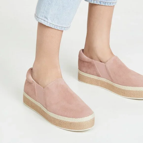 ✨ NWOB Vince Wilden Suede Espadrille Platform Sneakers Size 8, 10 ✨ - Picture 4 of 15